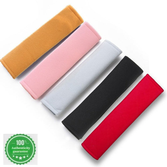 2 pieces of car seat belt shoulder protectors made of soft velvet universal