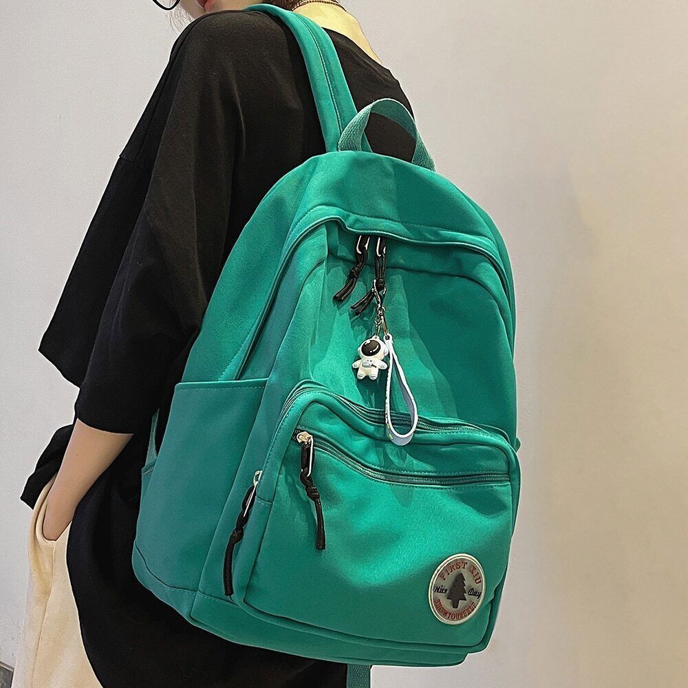 School Bag Women Backpack Travel Lady Laptop Backpack Green Female Bag
