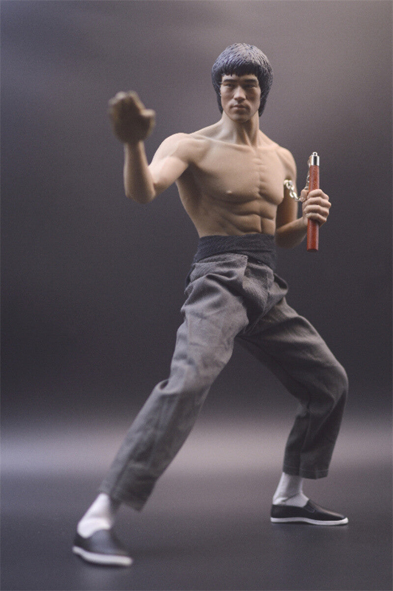 New 1/6 Bruce Lee Full Set Movable Figure Model Toy with Head Body Clothes Stock