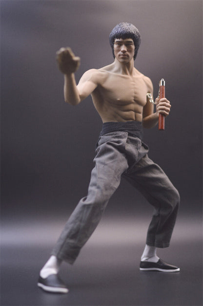 New 1/6 Bruce Lee Full Set Movable Figure Model Toy with Head Body Clothes Stock