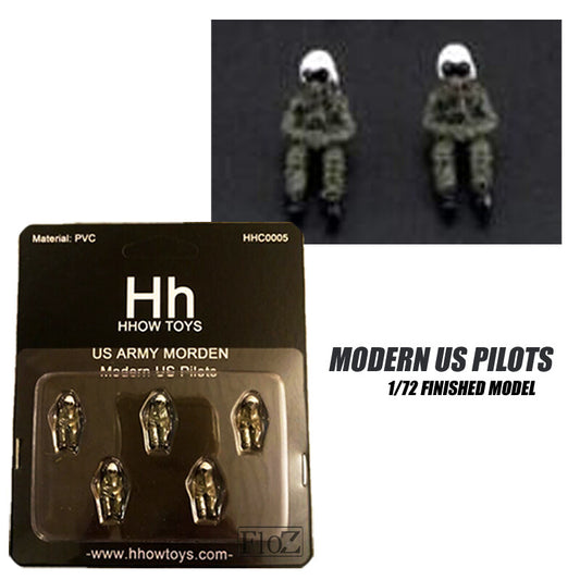Modern US pilots 1/72 Finished 5 figures model Set Plastic