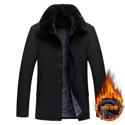 Men Streetcoat Cotton Coat Jacket Winter Coat Fur Men Winter Coat Men's