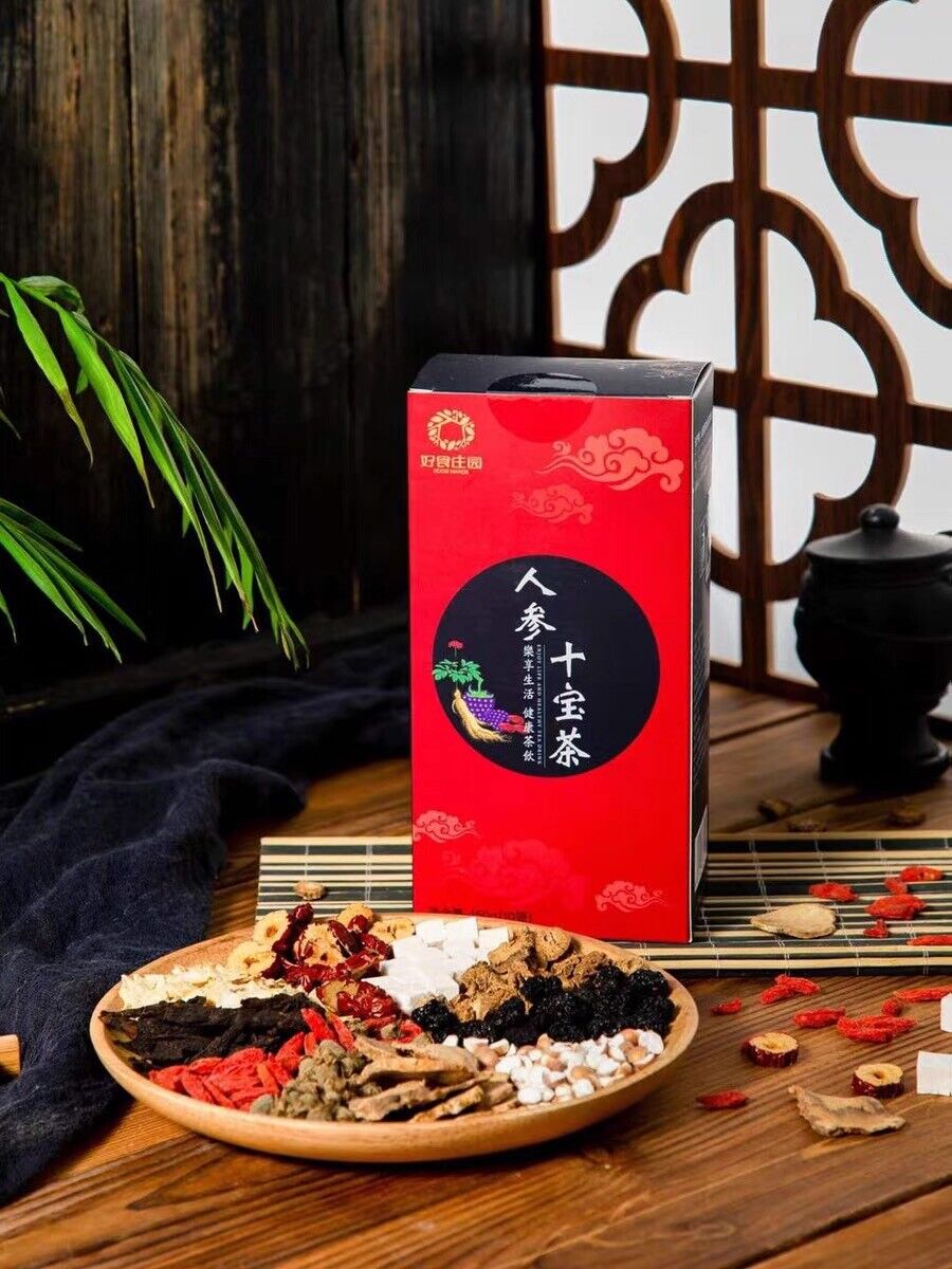 150g/10bags10Arten von Kräutertee Maca Wolfberry Klettenwurzel Ginseng Maulbeere