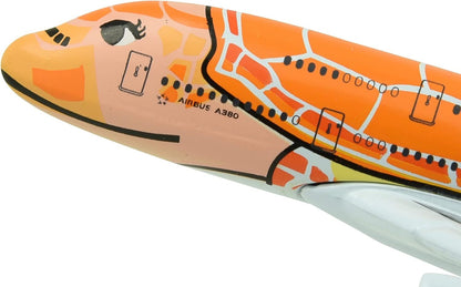1:500 15cm A380 ANA Sea Turtle Metal Airplane Model Plane Toy Plane Model Orange