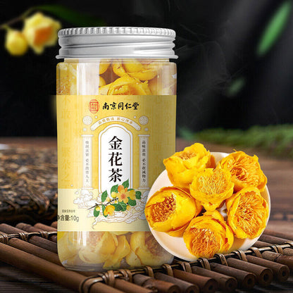 Golden Flower Tea 南京同仁堂金花茶 清热止渴、润肺止咳