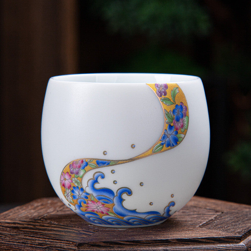 Dingyao Kiln Porcelain Tea Cup 70ml Master Cup Of Tea Chinese Kungfu Tea Cup New