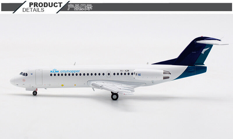 1:200 JC Wings KLM cityhopper Fokker70 Passenger Airplane Diecast Aircraft Model