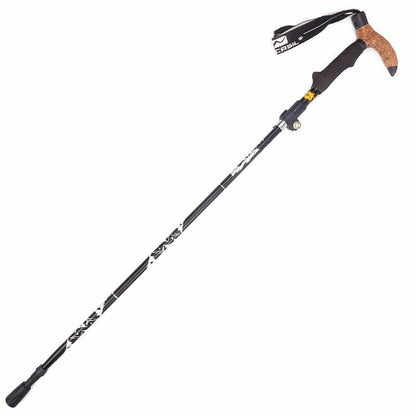 Walking Sticks Cane Telescopic Folding Aluminum Alloy Hiking Trekking Pole 110cm