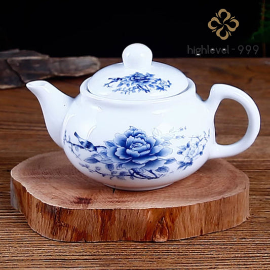 Ceramics Flower Teapot 140ml 4.7oz Kungfu Tea Set Tea Infuser