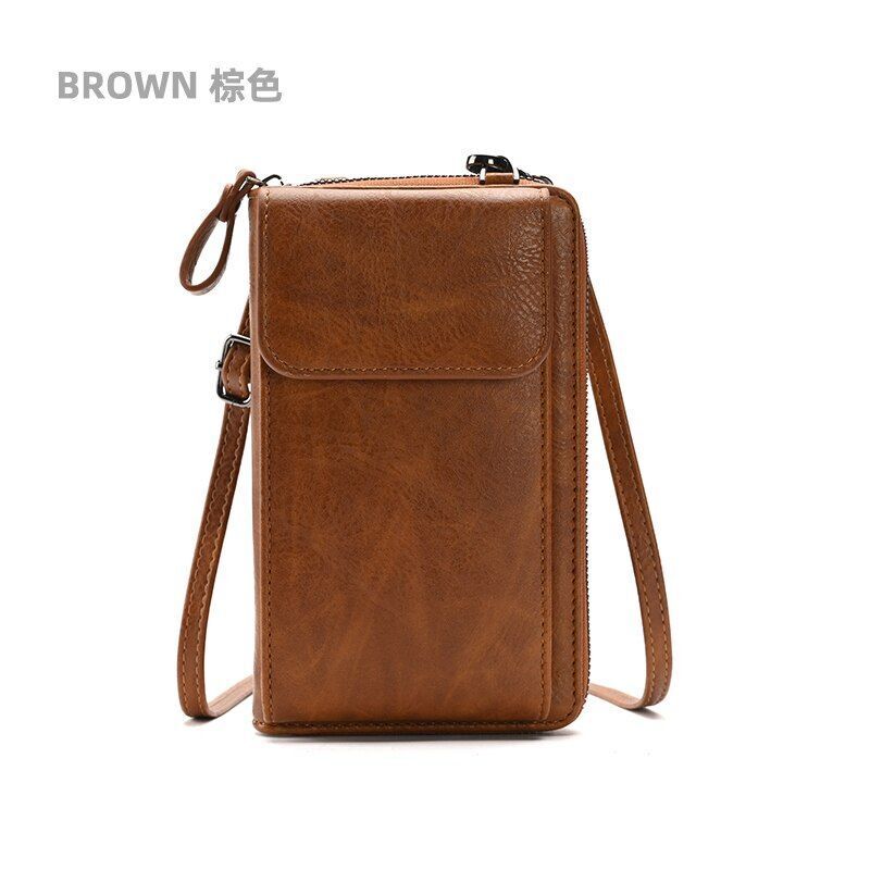 Small Crossbody Messenger Bags Shoulder Bag Wallet Leather Card Holder Purse 1PC