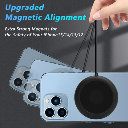 15W Magnetic Fast Wireless Charger Pad For SamsungS24 Ultra iPhone 16 14 Pro LOT