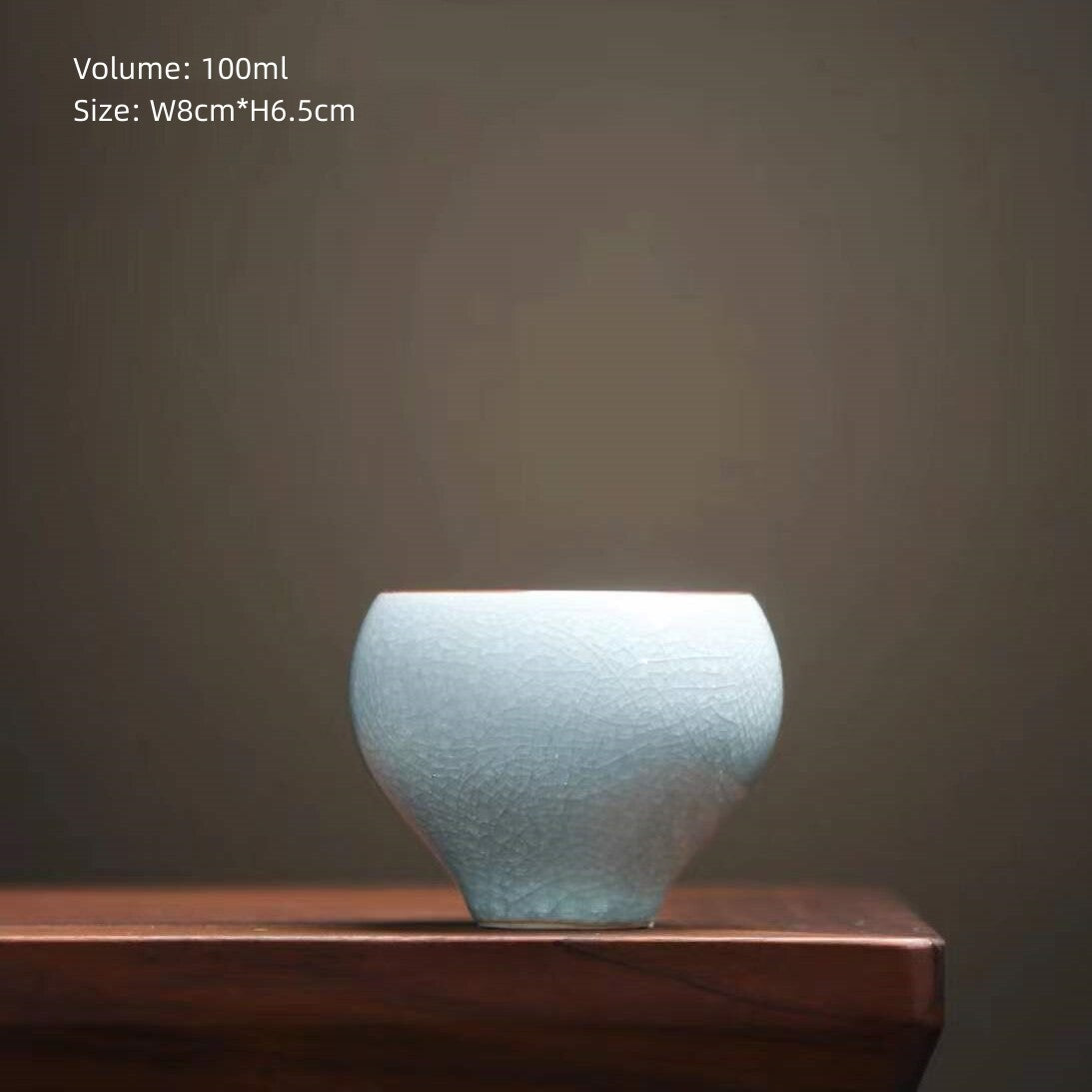One Cup Porcelain Crackle Glaze Tea Cup Chinese Kungfu Cup Celadon Ceramic Cups