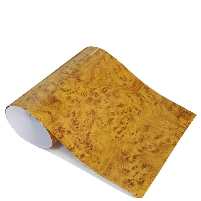 100x30cm Glossy Wood Grain Self Adhesive Sticker Car Vinyl Wrap Film DIY Decor