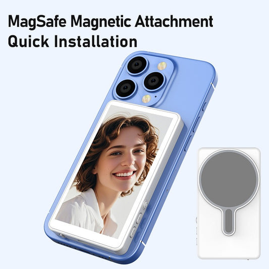 Phone Vlog Bluetooth Selfie Monitor Screen Wireless Magnetic Mount Camera Selfie