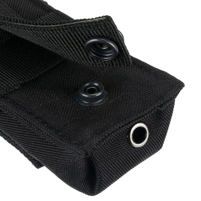 Black Tactical Molle Flashlight Holder Belt Holster Pouch Torch Carry Case