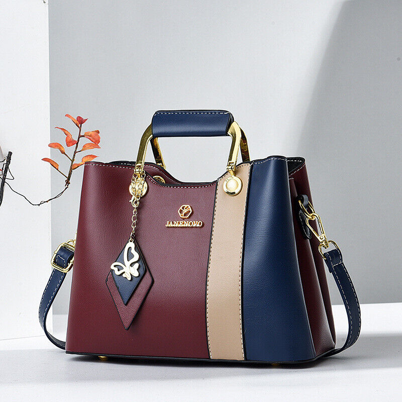 Women Lady Crossbody PU Leather Messenger Bag Shoulder Handbag Purse Tote Bag