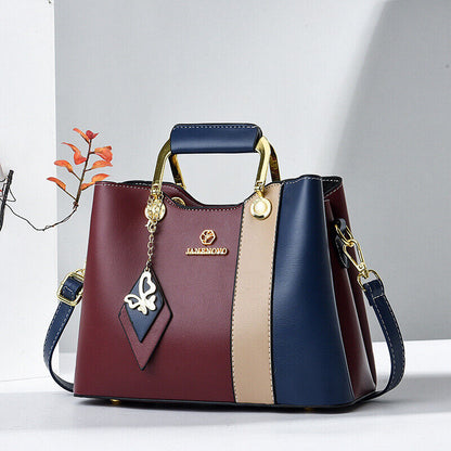 Women Lady Crossbody PU Leather Messenger Bag Shoulder Handbag Purse Tote Bag
