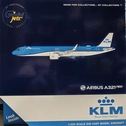 1:400 GeminiJets KLM Royal Dutch Airlines A321neo PH-AXA Diecast Aircraft Model