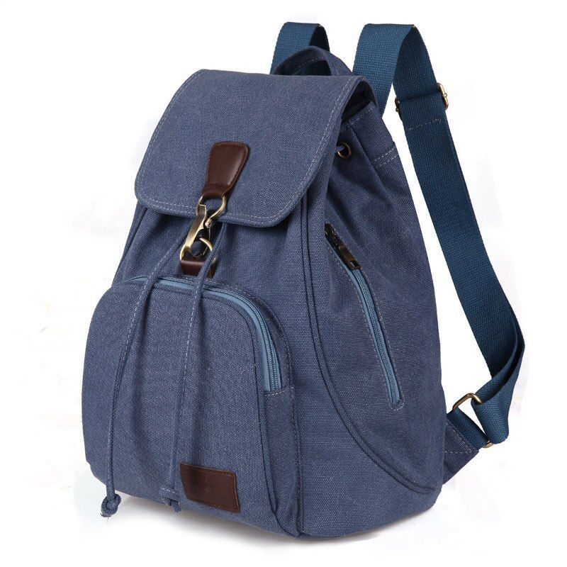 Canvas Backpack Vintage Pure Cotton Travel Bag Laptop School Bags Bag Polyester