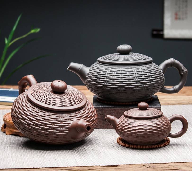 Chinese Yixing purple clay teapot (pure handmade Xishi teapot)