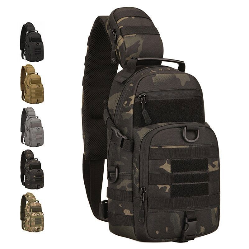 Tactical Chest Pack Shoulder Bag Men Crossbody Bag Outdoor Hiking Bag