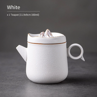 Creative Mountain Ceramic Teapot Chinese Gongfu Tea Pots 160m