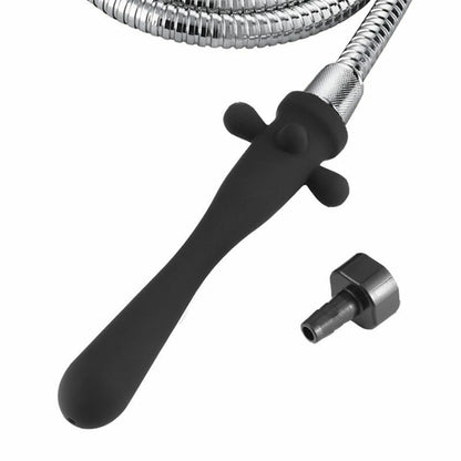 Shower Nozzle Silicone Enema Healthy Rectal Anal Syringe Douche System Vaginal