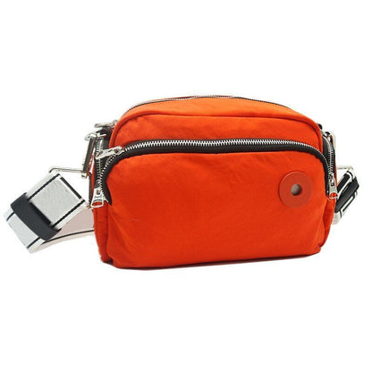 Nylon Medium Size Messenger Bag Fashion Shoulder Bag Purse Grey/Blue/Black/White