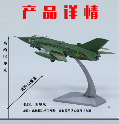 1:72 21CM Chinese Q-5 Fighter Plane Airplane Diecast Military Aircraft Model