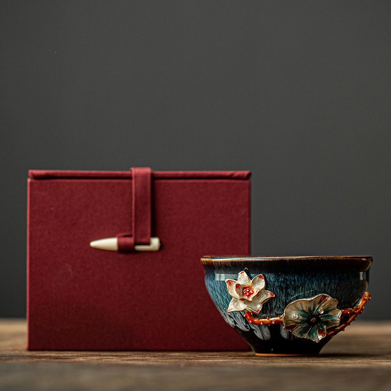 130ml Jingdezhen Enamel Ceramic Tea Cup China Handmade Tea Cup Kung Fu Cup