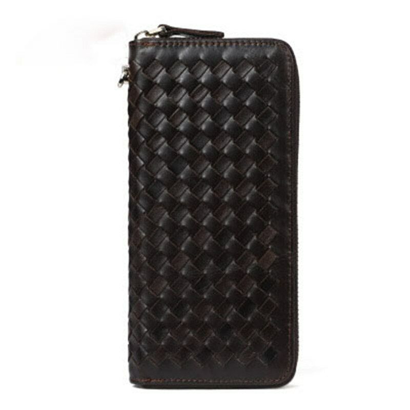 Men's Wallet Card&ID Bag Money Genuine Leather Multi-card Clamps Purse Cash Clip