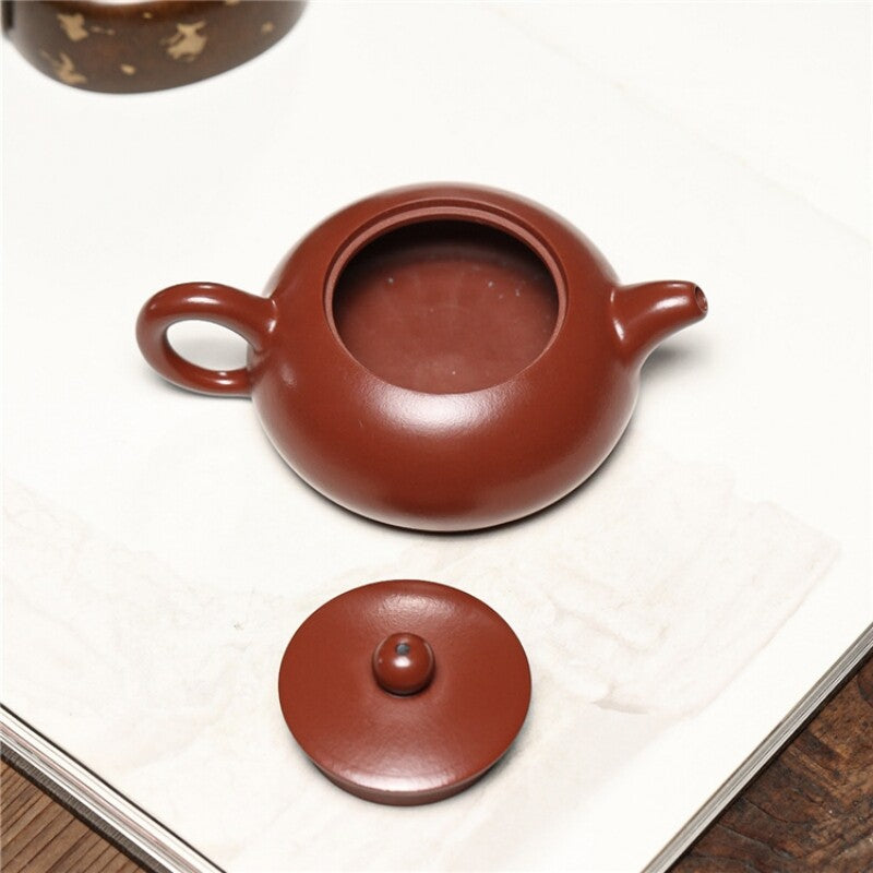 150ml Small Kungfu Tea Pot Handmade Ball Shaped Infuser Holes Yixing Zisha Pot