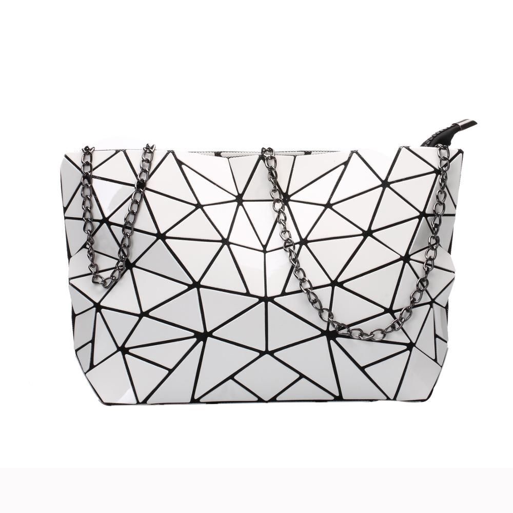Chain Shoulder Bag Fashion Geometric Messenger Bags Crossbody Clutch 28*18*7.5CM