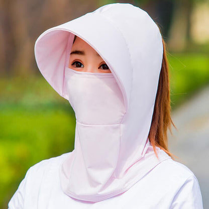 Women Summer Sun Hat Version Hat Wide Brim Neck Cover Hat Anti-UV