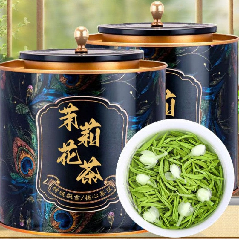 250g Authentic Jasmine Tea Strong Aroma Type Jasmine Piao Snow Premium Green Tea