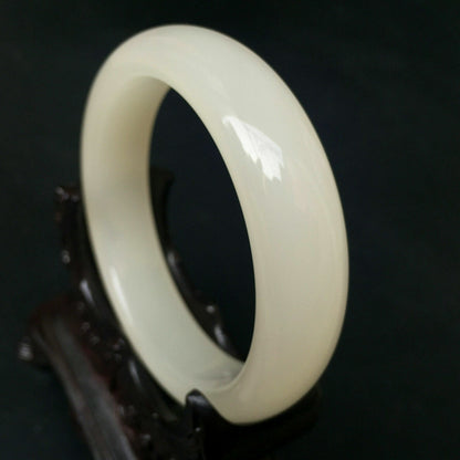 Natural Hetian jade and white jade bracelet