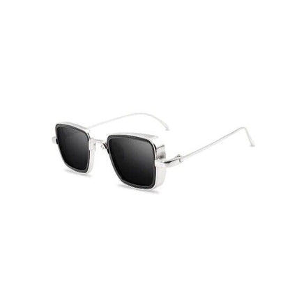 Vintage Steampunk Sunglasses Men Retro Metal Square Eyewear Trendy Women Shades
