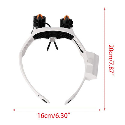3/4/5/6/7/10X Adjusting LED Light Headband Magnifying Glasses Eye Magnifier Tool