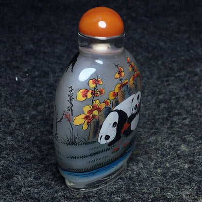 Ancient Chinese handmade interior painting ancient glazed snuff bottle