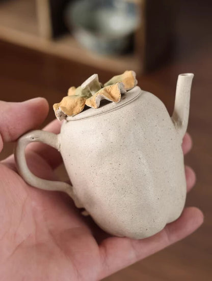 160cc chinese Yixing Handmade Zisha teapot white Clay shizi hu Gongfu Tea Pot
