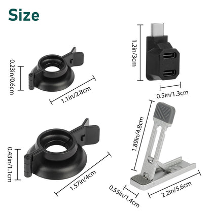 Thumbsticks Rocker Protection Kit+Back Support for Steam Deck/Switch/OLED/Lite