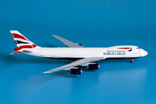 1:400 JC Wings BRITISH AIRWAYS WORLD CARGO BOEING 747-8F Aircraft Diecast Model