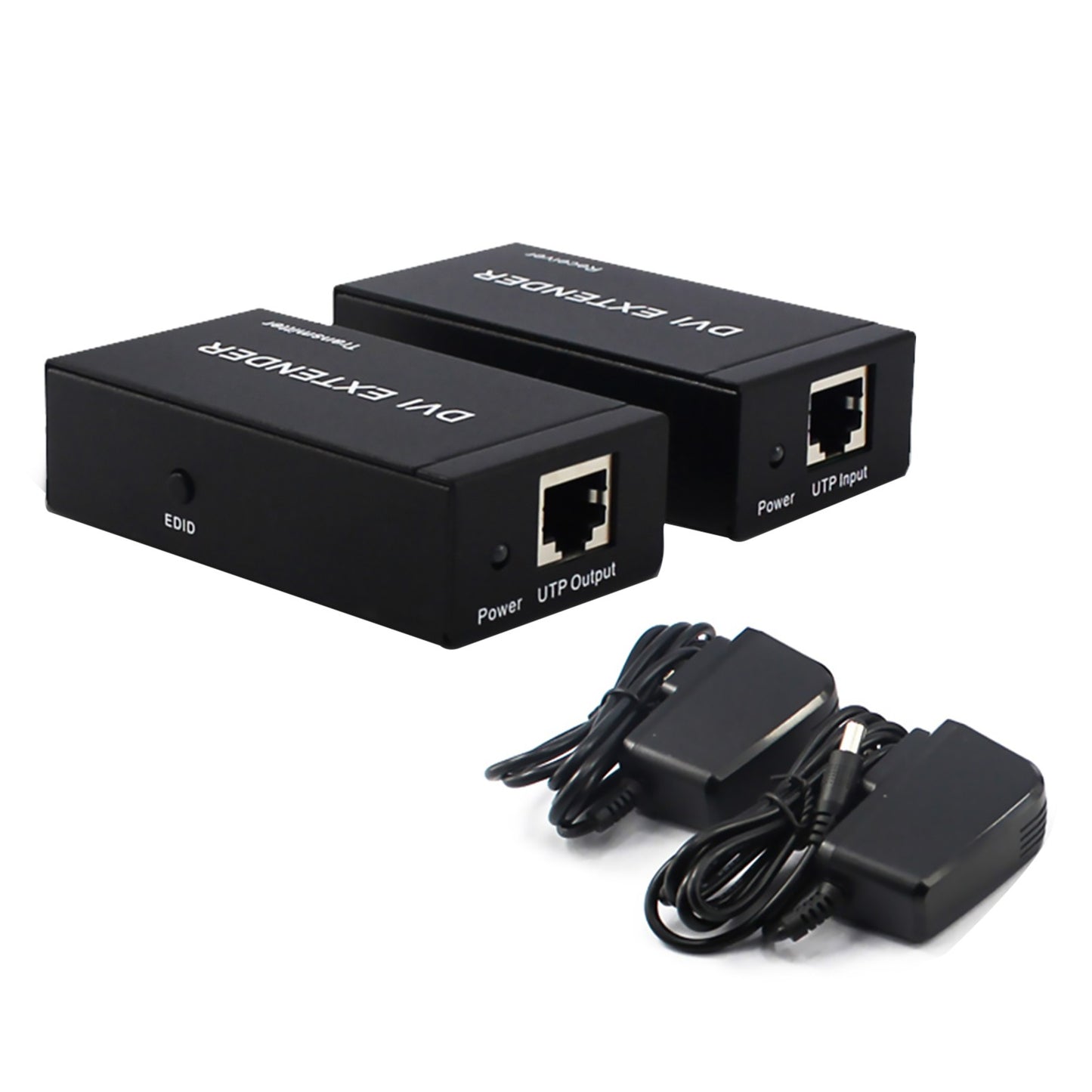 1080P 3D DVI Extender Transmitter&Receiver Via Rj45 Cat5e Cat6 Cable 60m To HDMI