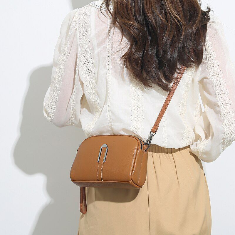 Handbag Trend Classic Mobile Bag Leather Wallet One Shoulder Crossbody Bag 1 PC