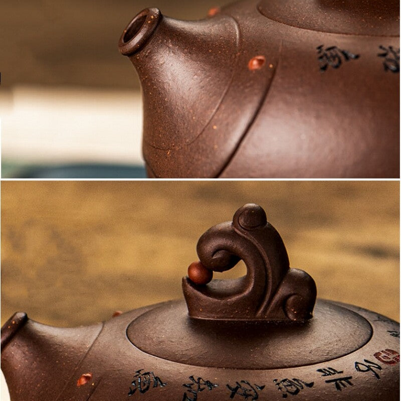 Handmade Tea Pot With 14 Infuser Holes Marked Original Ore Real Yixing Zisha Pot