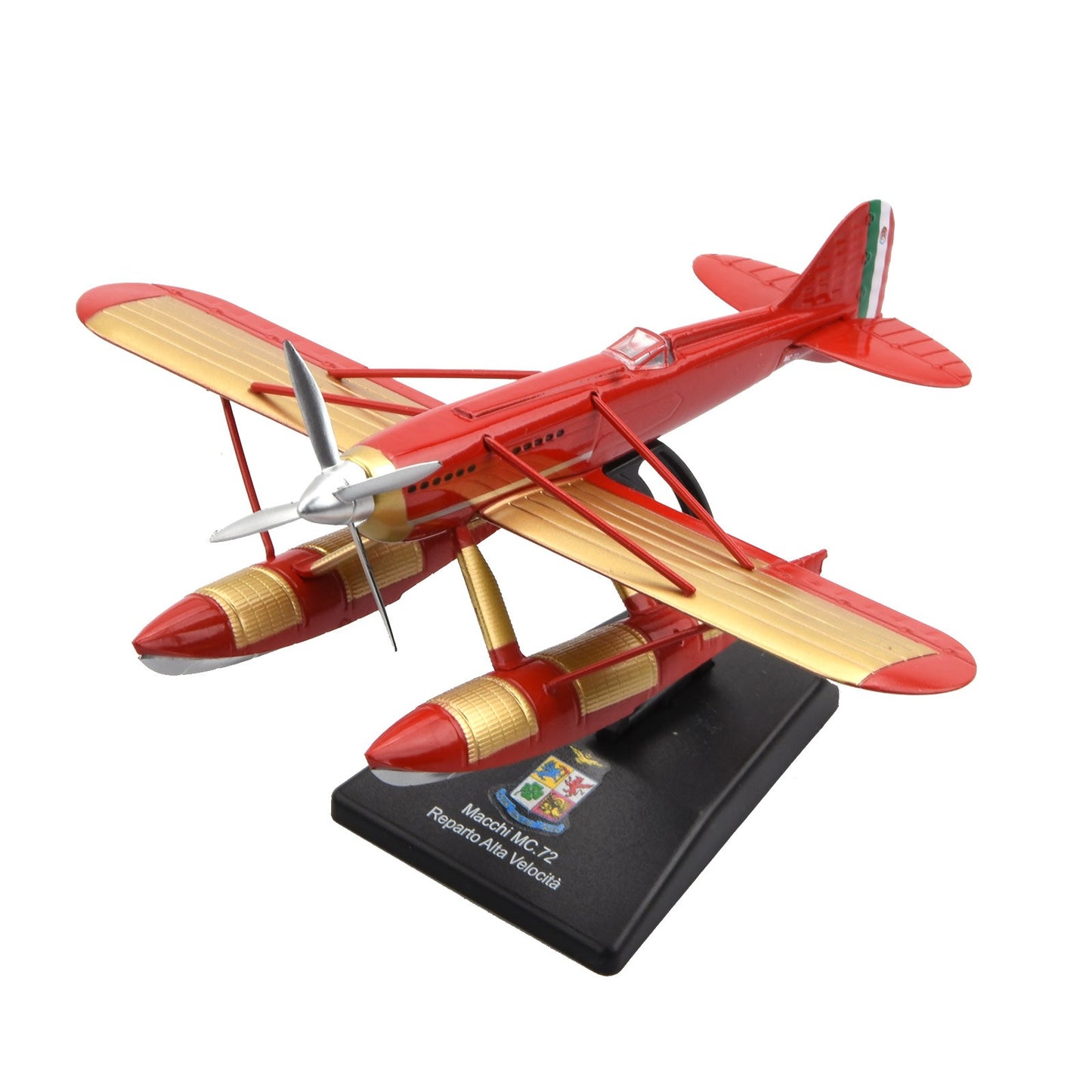 12cm Alloy 1/72 Scale WWI Italy Macchi MC.72 Racing Seaplane Model Toy Gift