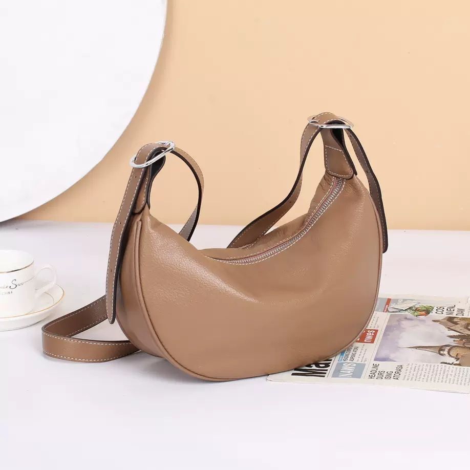 Dumpling Bag Crossbody Large Niche Authentic Leather Tactile Feel Shoulder Purse