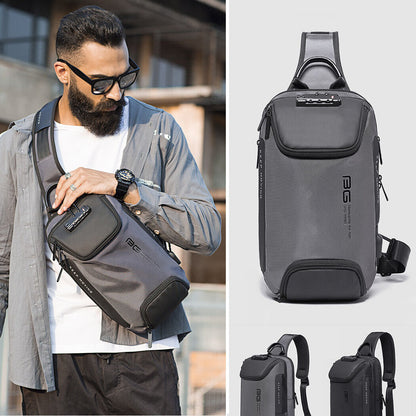 TSA Lock Charging Port Water Resistant Chest Pack Sling Bag One Strap Backpack