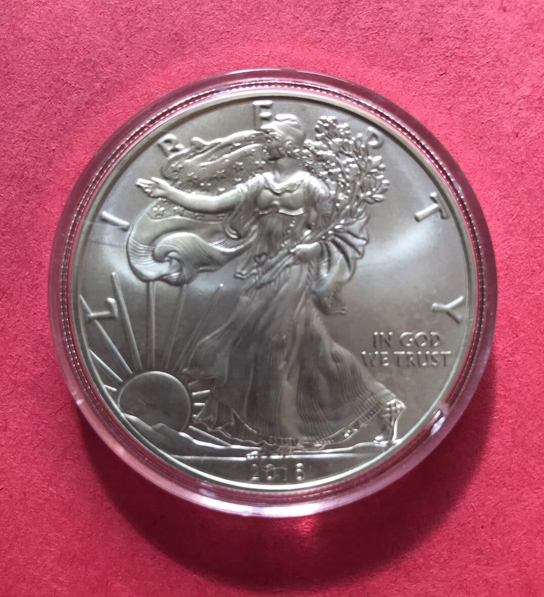 2016 American Silver Eagle ASE Coin 1oz Fine Silver BU GEM Money $1 Dollar美国鹰洋银币