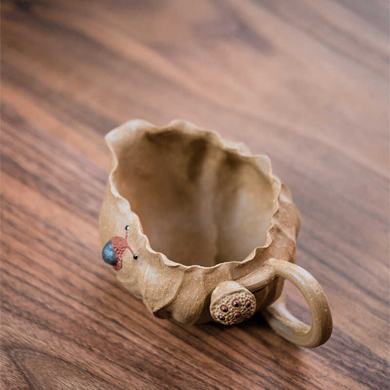 Creative Pitcher Real Yixing Zisha Duan Clay Fair Cup Handmade Tea Cup & Handle